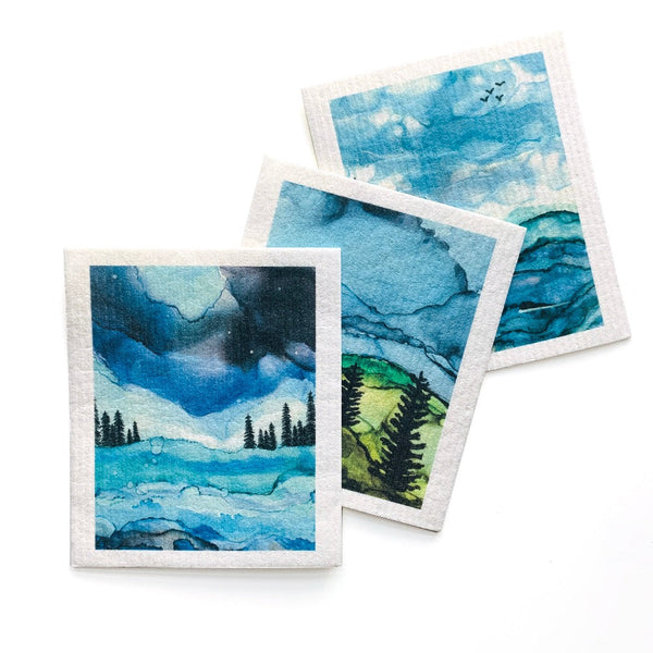 Swedish Dish Cloths: Forest Themed 3-Pack – Humble Hilo