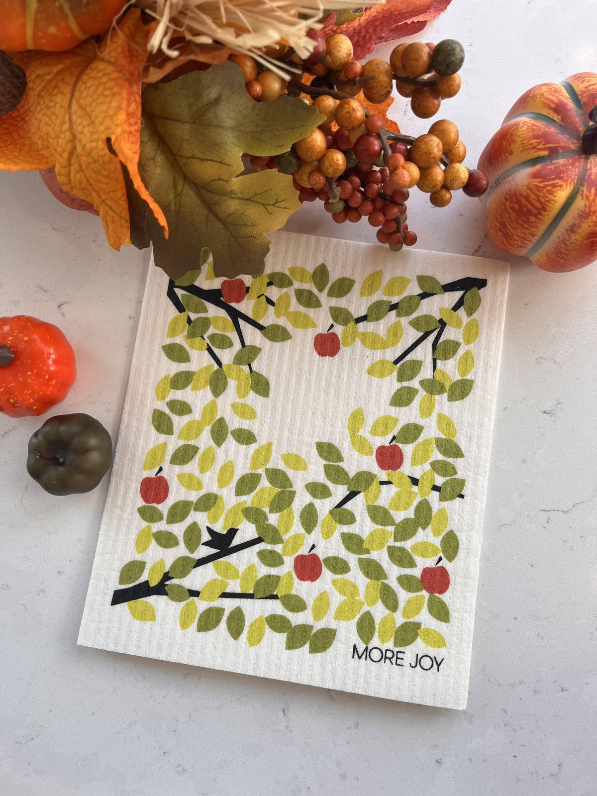 Apple Tree Swedish Dishcloth | Green Swedish Dishcloths SWEETGUM TEXTILES CO., LLC 