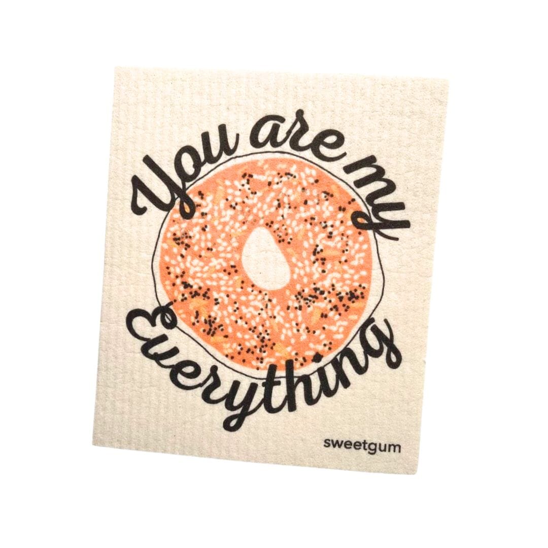 Everything Bagel Swedish dishcloth Swedish Dishcloths SWEETGUM TEXTILES CO., LLC 