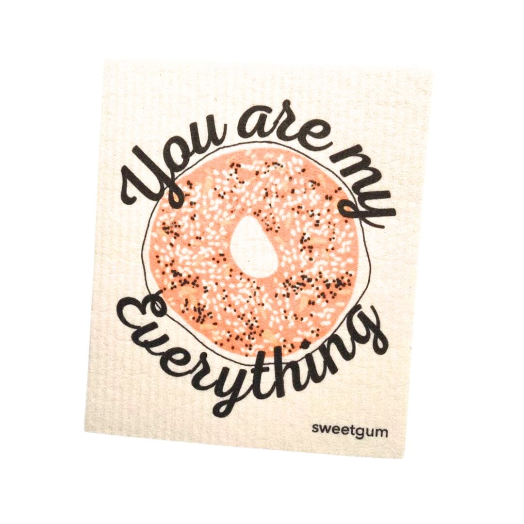 Everything Bagel Swedish dishcloth Swedish Dishcloths SWEETGUM TEXTILES CO., LLC 