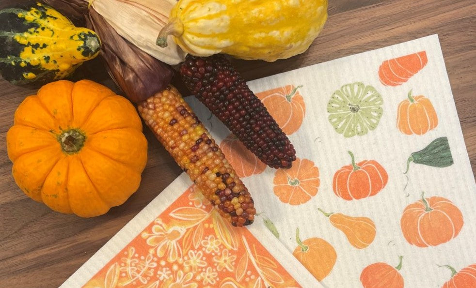 Fall & Halloween collection - Swedish dishcloths for Autumn