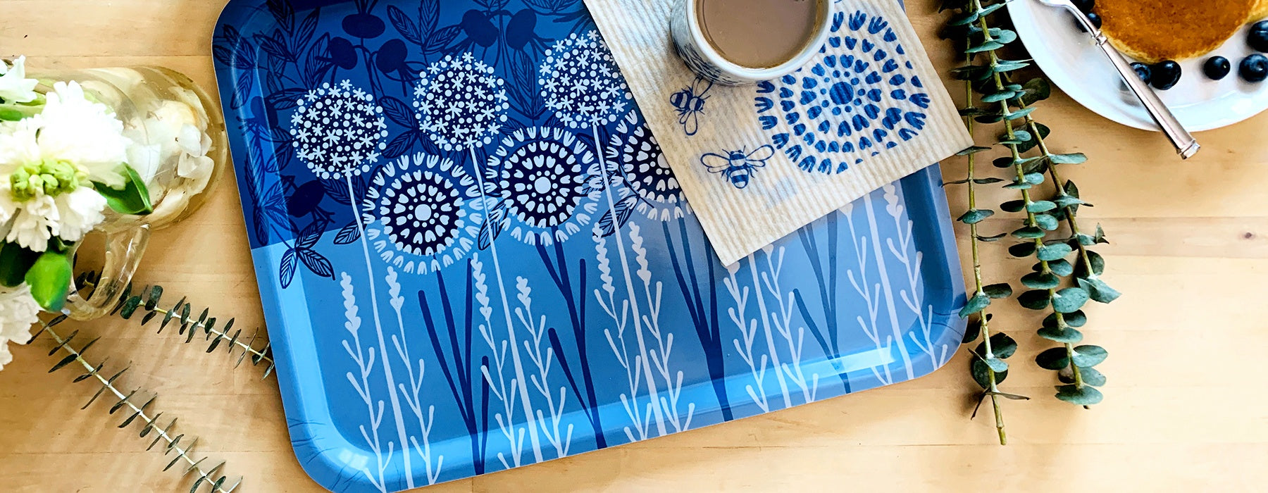 Blue Bird Swedish Dishcloth - sweetgum home, LLC