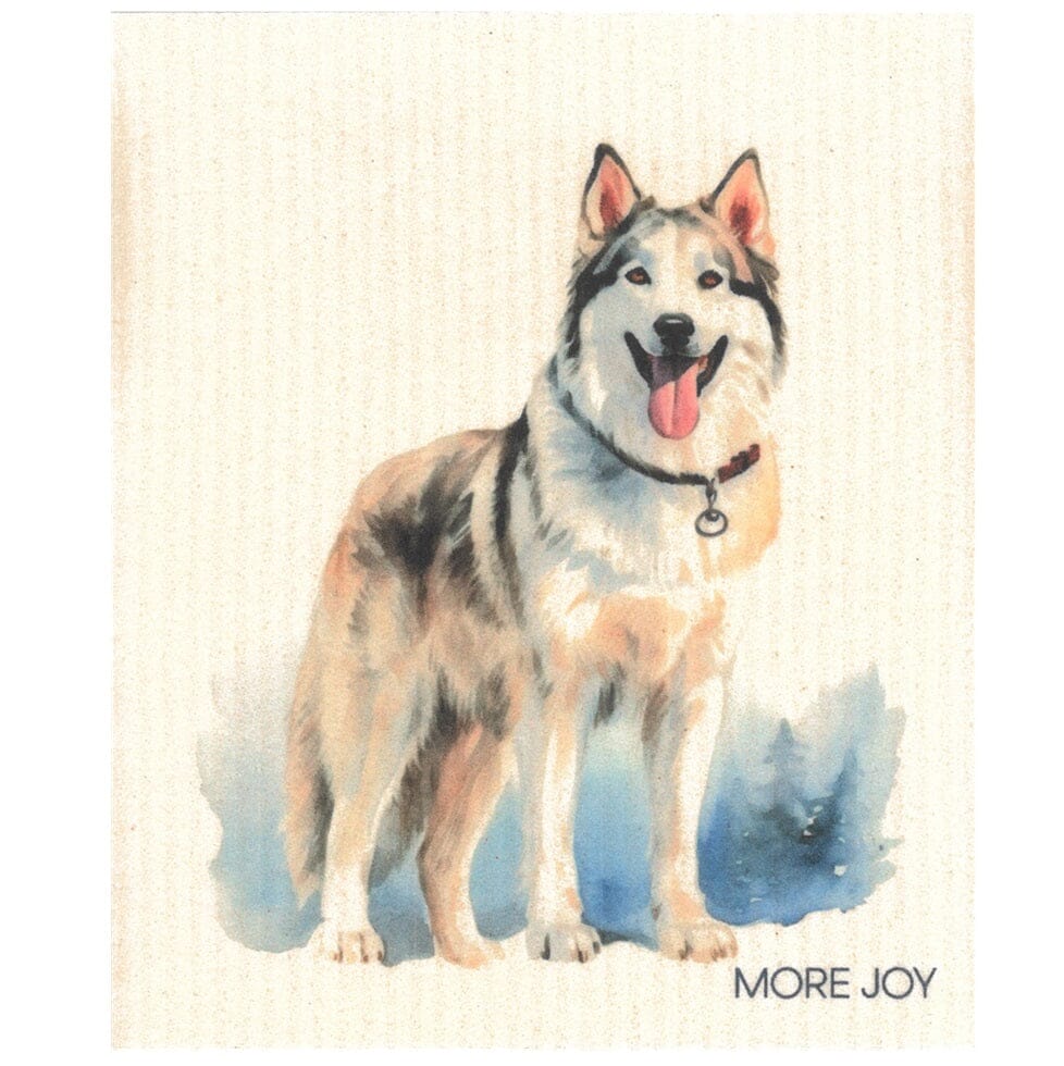 Husky Dog Swedish Dishcloth Swedish Dishcloths sweetgum textiles company, LLC 