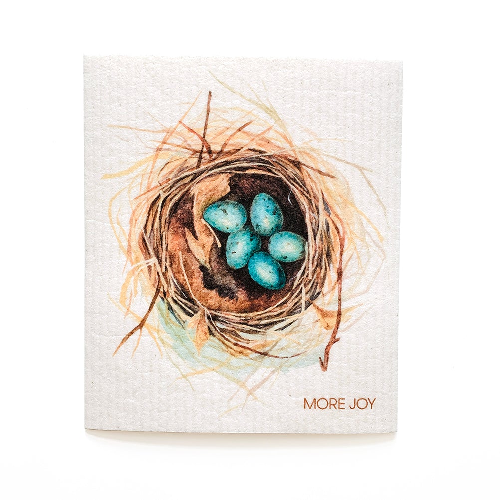 Bundle of 3 Swedish Dishcloths | Feathers | Birds | Nest Swedish Dishcloths sweetgum textiles company, LLC 