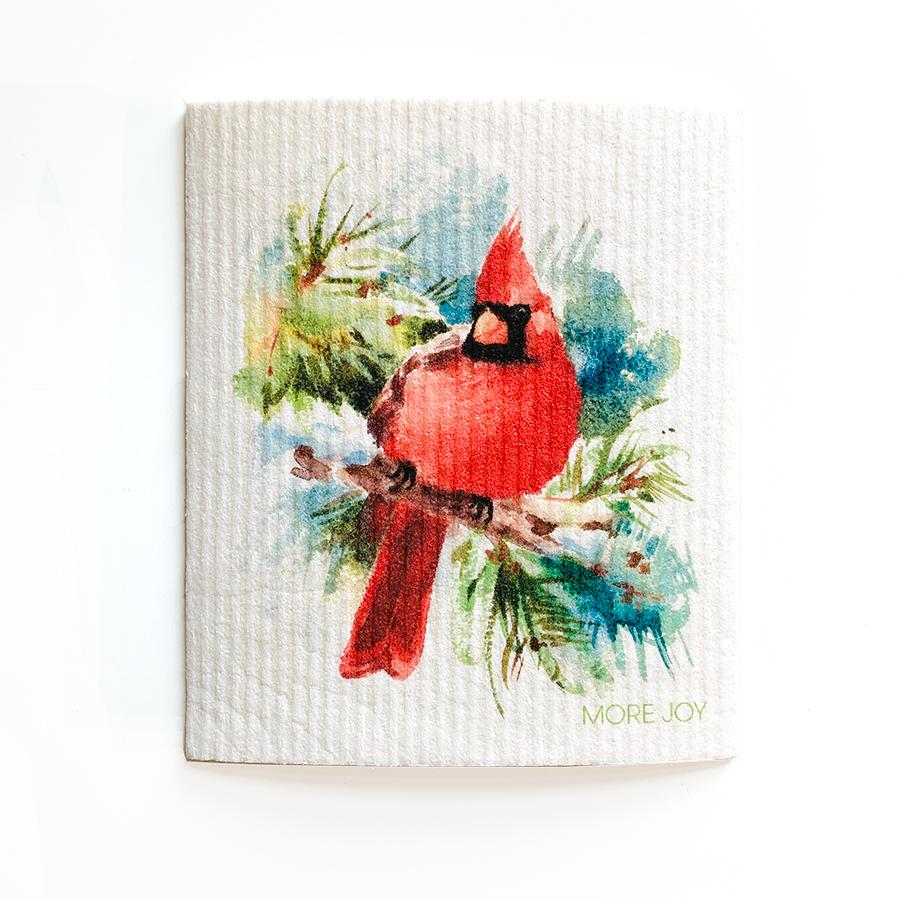 Cardinal Dishcloth | Red Swedish Dishcloths sweetgum textiles company, LLC 