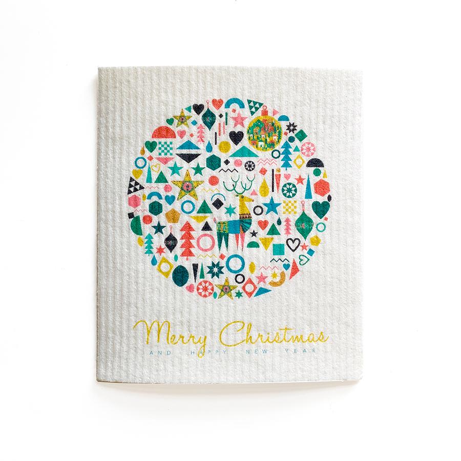 Christmas Decoration Dishcloth Swedish Dishcloths sweetgum textiles company, LLC 