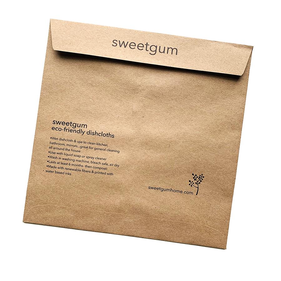 Envelope for Swedish Dishcloth sweetgum textiles company, LLC 