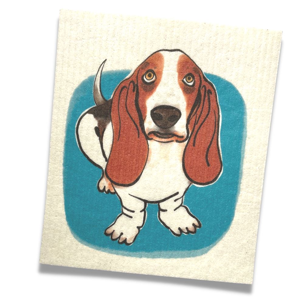 Hound dog Swedish Dishcloth | Sweetgum Home Swedish Dishcloths sweetgum textiles company, LLC 