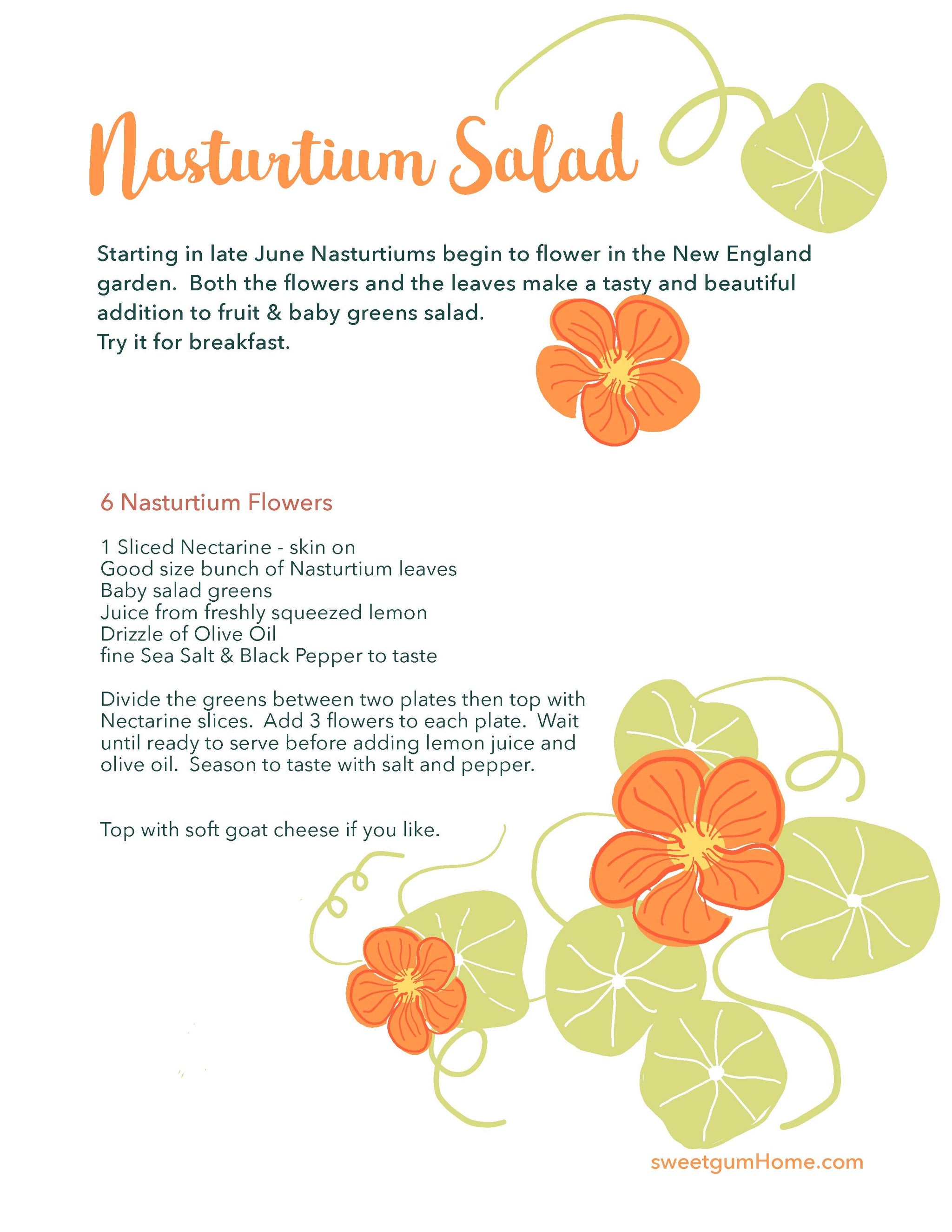 nasturtium salad